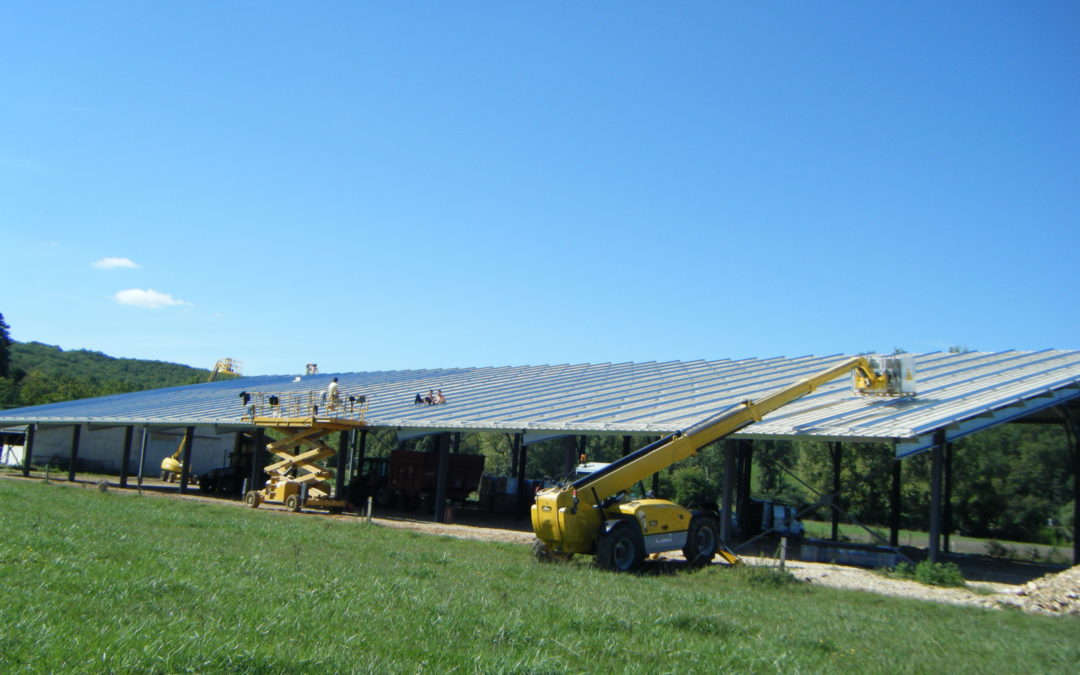 Suivi de chantier d'une centrale photovoltaïque